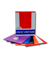 2 Pocket Poly Folder, 3 Holes, Case Pack of 48, Assorted Colors