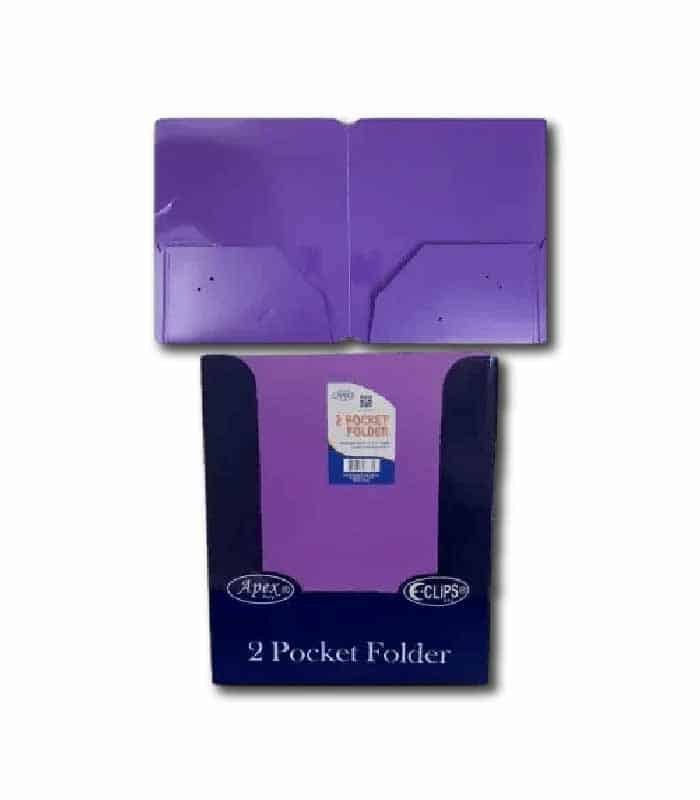 Poly Cover Folders No Holes Purple – Pack of 48 | Journal Office Supplies, Ideal for Bulk Buyers