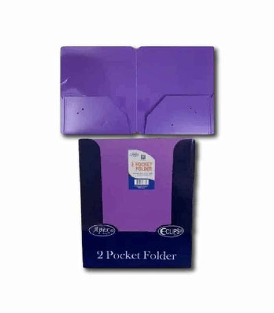 Poly Cover Folders No Holes Purple – Pack of 48 | Journal Office Supplies, Ideal for Bulk Buyers