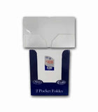 Poly Cover Folders No Holes White – Pack of 48 | Journal Office Supplies