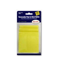 Sticky Note 50 Sheets x 3 pk Neon Yellow, Case Pack of 48