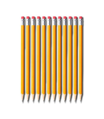 Pencils #2 HB Yellow, Case Pack of 1000, Ideal for Bulk Buyers
