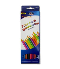 Coloring Pencils, Long Lasting and Brightly Hued, 8 Count, Pre-sharpened, Case Pack of 80 , Ideal for Bulk Buyers