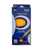 #2 Pencils, 24 pk. in a box, Sharpened, Case Pack of 48, Ideal for Bulk Buyers