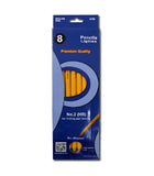 AUKSales #2 Pencils For Writing and Drawing Purpose, 8 Per Pack in a Box, Sharpened, Case Pack of 96 , Ideal for Bulk Buyers