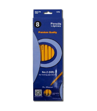 AUKSales #2 Pencils For Writing and Drawing Purpose, 8 Per Pack in a Box, Sharpened, Case Pack of 96 , Ideal for Bulk Buyers