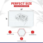 Medium Desk Pad, 17'' x 11'', Graph Ruled, Graph and Writing Pads, (Pack of 2 Pads)