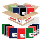 eClips 3 Subject Notebook – 120 Sheets, College Ruled, Case Pack of 36