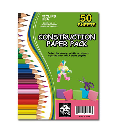 Multicolor Construction Pads 9" x 12" – 50 Sheets Pack of 48 | Art & Craft, Ideal for Bulk Buyers