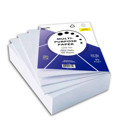 Multi-Purpose Blank Copy Paper – 300 Sheets per Pack, Case of 10