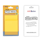 Sticky Notes 3x3, 50 Sheets per Pad, 1 Blister Card Contain 3 Inner Pads, 48 Blister Packs of Small Sticky Notes, Iconic Neon Paper Note Pads Bulk, School & Office Supplies
