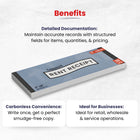 Rent Receipt Book, Carbonless, 3"X 8", 25 Sets, 50 Sheets, Case Pack of 72, Ideal for Bulk Buyers