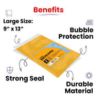 Bubble Envelopes 9" X 13", 2-count, Pack of 48 | Journal Office Supplies, Ideal for Bulk Buyers