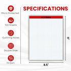 Legal pad, 8.5 x 11", 50 sheets. Graph ruled (4 squares per inch), Case Pack of 48, Ideal for Bulk Buyers