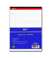 Legal Pads, 8.5x11, 50 Sheets, White (Case Pack of 72)