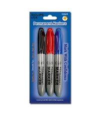 Jumbo Permanent Marker, Broad Tip, 3 PK, Case Pack of 48, Ideal for Bulk Buyers