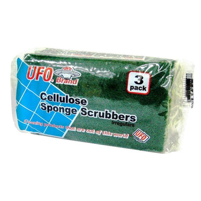 3PK CELLULOSE SPONGE & SCRUBBER - 60
