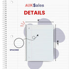 eClips 3 Subject Notebook – 120 Sheets, Wide Ruled, Case Pack of 36