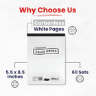 Sales Order Book, Carbonless, 5.5 X 8.5, 30 Sets, 60 Sheets, Case Pack of 60,