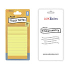 Sticky Notes 3x3, 50 Sheets per Pad, 1 Blister Card Contain 3 Inner Pads, 48 Blister Packs of Small Sticky Notes, Iconic Lined Paper Note Pads Bulk, School & Office Supplies