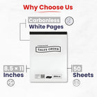 Sales Order Book, Carbonless, 8.5" x 11.5", 30 Sets, 60 Sheets, Case Pack of 60,