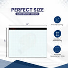 TOP Sturdy Graph Desk Pad, 22" x 17", 1/4" Quad Grid, 50 Sheets Per Pad, Pack of 2 Pads – Graph and Writing Pads