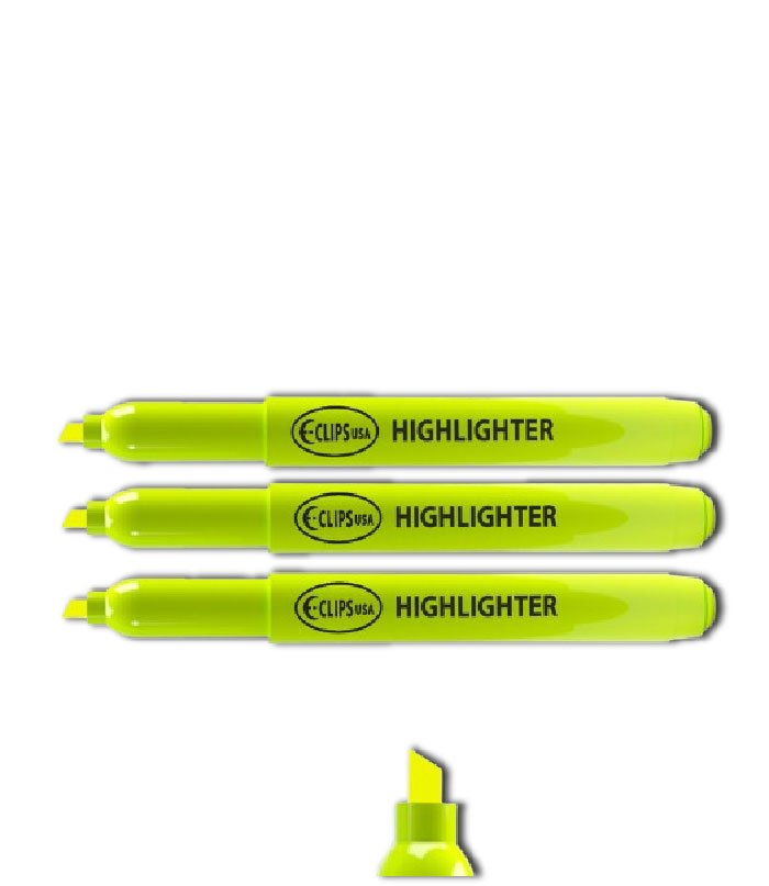 Highlighter Bulk Chisel Tip Pack – Yellow | Case of 500 | Colors & Coloring | Journal & School Supplies, Ideal for Bulk Buyers