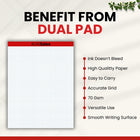 Legal pad, 8.5 x 11", 50 sheets. Graph ruled (4 squares per inch), Case Pack of 48, Ideal for Bulk Buyers