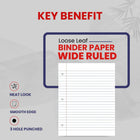 Filler Paper, 200 Count, Wide Ruled, Case Pack of 24, Ideal for Bulk Buyers