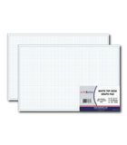 Medium Desk Pad, 17'' x 11'', Graph Ruled, Graph and Writing Pads, (Pack of 2 Pads)