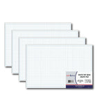 Medium Desk Pad, 17'' x 11'', Graph Ruled – 4 Pack, Graph and Writing Pads