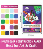 Multicolor Construction Pads 9" x 12" – 96 Sheets Pack of 36 | Art & Craft, Ideal for Bulk Buyers