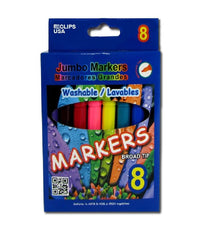 Jumbo Water Color Marker 8 Ct, in a Window Box (2 Inners of 24), Case Pack of 48,