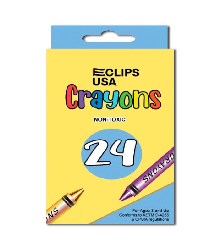 Crayons 24 Count Box – Non-Toxic, Bright Colors | Case Pack of 48 | Ideal for Bulk Buyers | Colors & Coloring | Journal & School Supplies