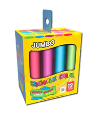 Jumbo Sidewalk Chalk Boxed - 12pcs , Case Pack of 36, Ideal for Bulk Buyers