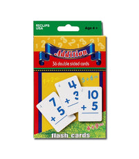 AUKSales Flash Cards, Addition, 36 Double Sided Cards, Case Pack of 48 , Ideal for Bulk Buyers