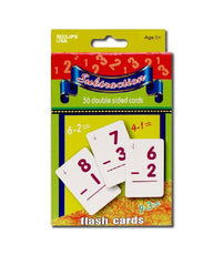 AUKSales Flash Cards, Subtraction, 36 Double Sided Cards, Case Pack of 48 , Ideal for Bulk Buyers