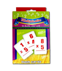 AUKSales Flash Cards, Multiplication, 36 Double Sided Cards, Case Pack of 48 , Ideal for Bulk Buyers