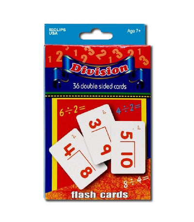Division Flash Cards 3.25" x 4.75" – Pack of 48 | Flash & Game Cards , Ideal for Bulk Buyers