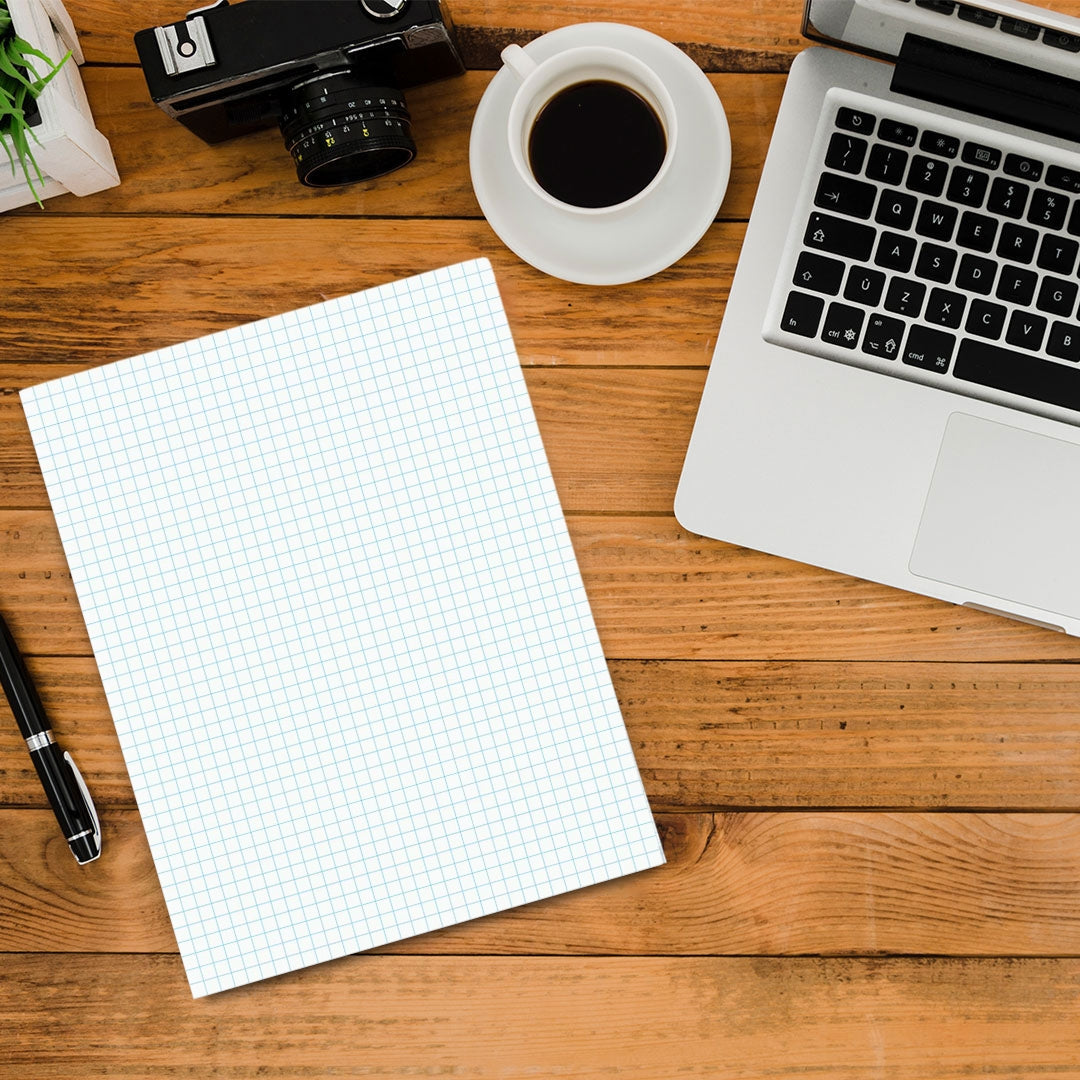 Graph Paper Pad Multisize pack of 3, ( 8.5" x 11")