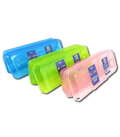 Pencil Box, 8'' x 3'' x 1'', Assorted – Pack of 48, Journal Office Supplies, Ideal for Bulk Buyers