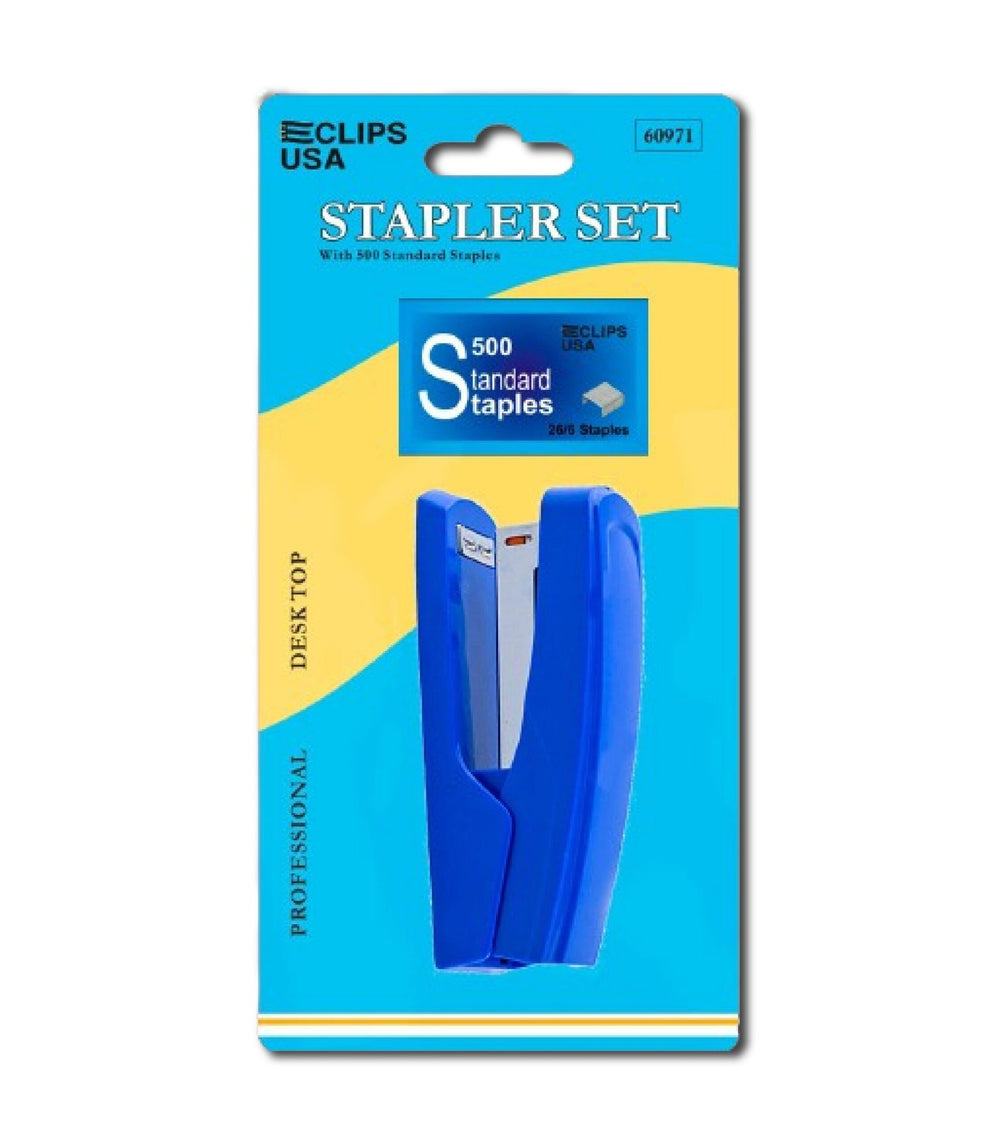 Metal Stapler with 500 Staples Included (Case of 48)