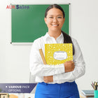 Marble Composition Notebook – 100 Sheets, Wide Ruled, Yellow Cover, Case Pack of 48