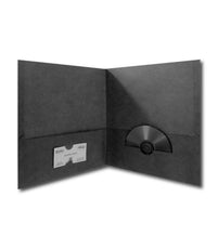 2 Pocket Folders, No Holes, Black, in Display , Case Pack of 100, Ideal for Bulk Buyers