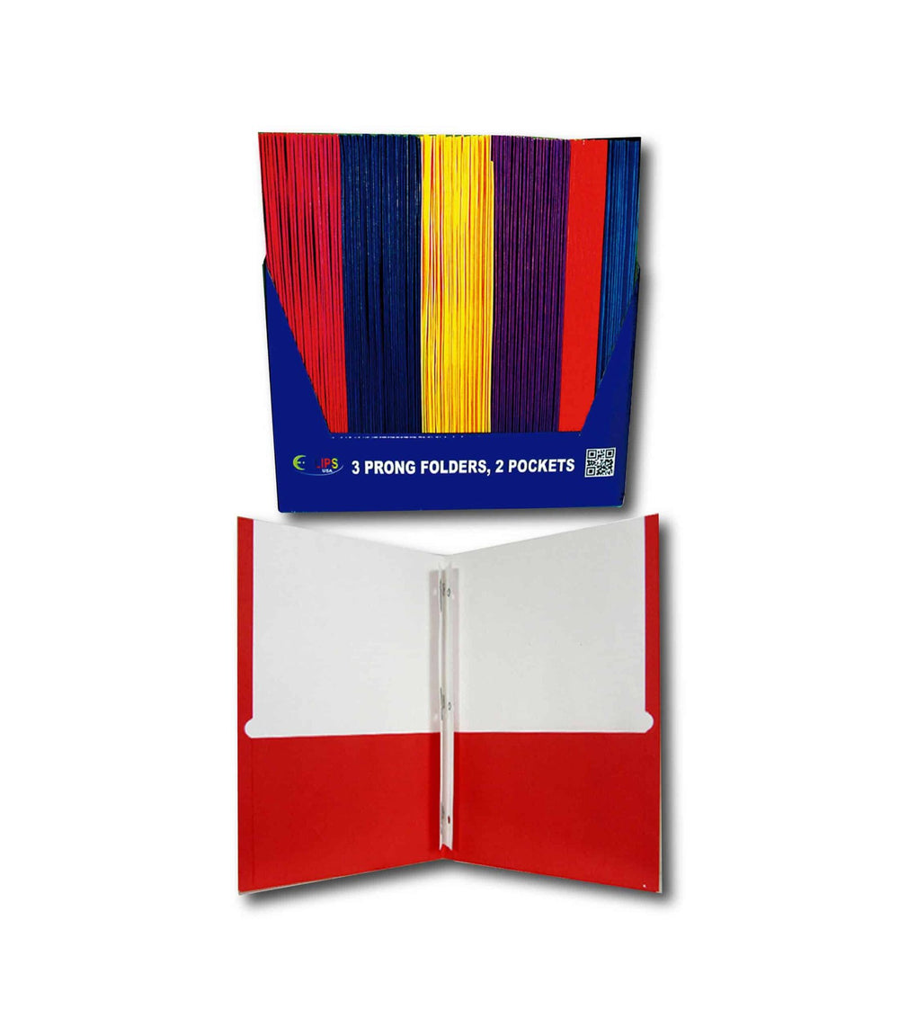 Paper Folders with Prongs – Pack of 100 | Journal Office Supplies, Ideal for Bulk Buyers