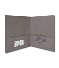 2 Pocket Folders, No Holes, Gray, in Display , Case Pack of 100, Ideal for Bulk Buyers