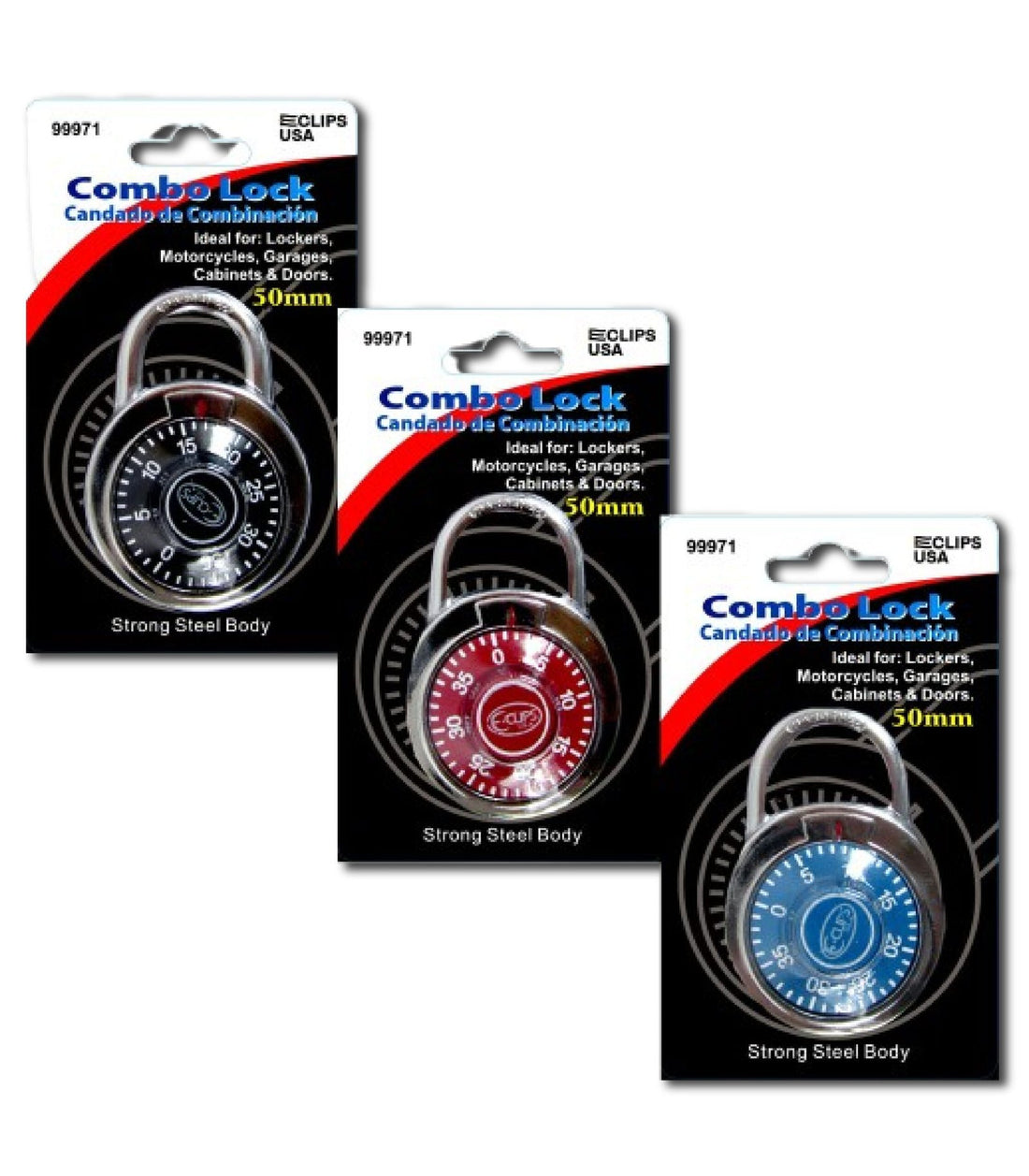 Combination Locks – Assorted Colors (Case of 48), Ideal for Bulk Buyers
