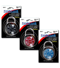 Combination Lock, Asst. Colors, Case Pack of 48, Ideal for Bulk Buyers