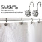 12PCS DECORATIVE SHOWER HOOKS CHROME - 24
