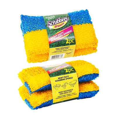 2PK HEAVY DUTY SCRUB SPONGES - 36